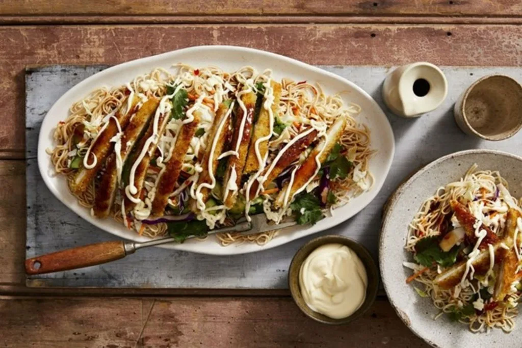 chicken-katsu-noodle-salad