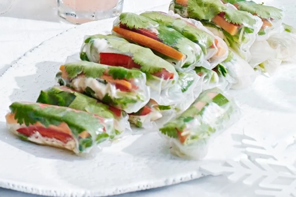 vege-rice-paper-rolls