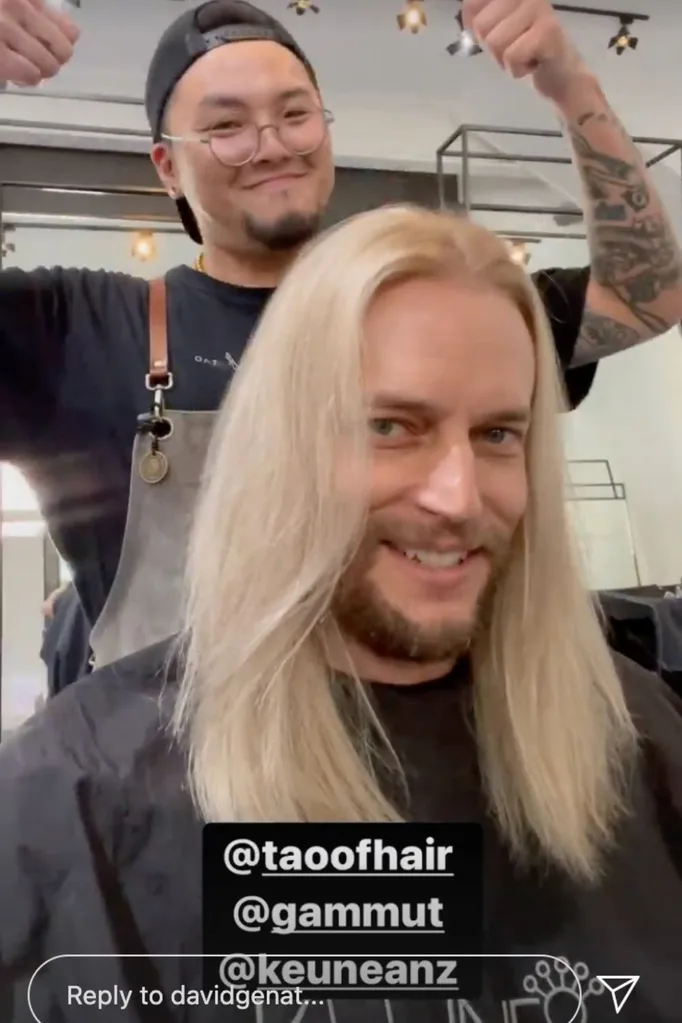 david genat hair blonde