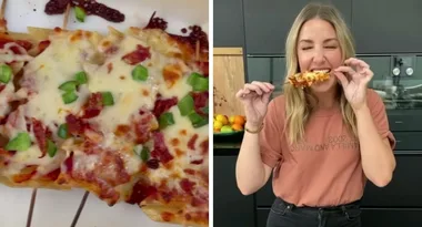 Turn your leftover pasta into Pasta Pizza Lollipops with this easy recipe