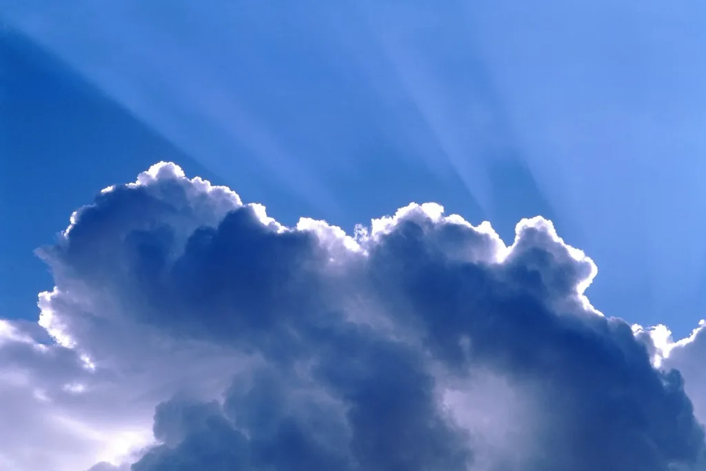 blue sky clouds