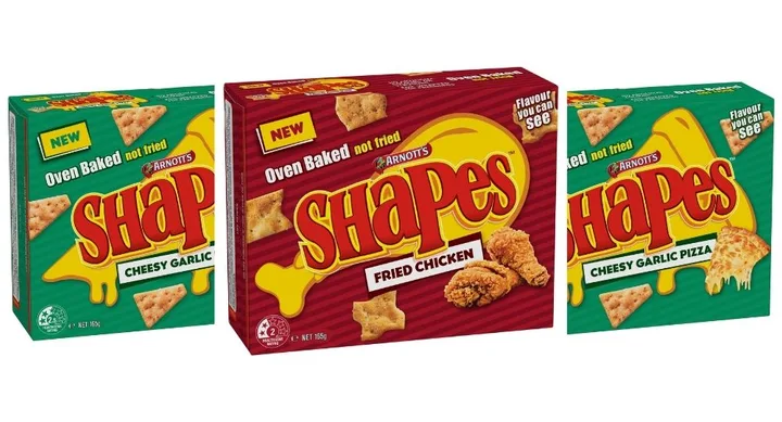 Fried Chicken and Cheesy Garlic Pizza are the latest Shapes flavours to ...
