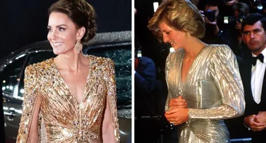 Kate Middleton pays tribute to Princess Diana with James Bond dress