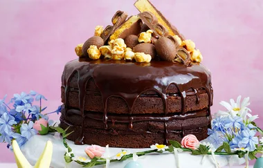 Chocolate Cake with Caramel Ganache