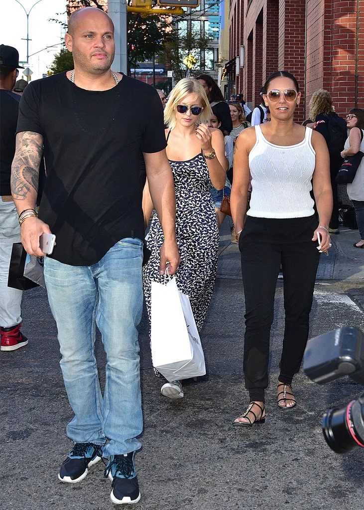Mel and estranged husband, Stephen with former nanny, Lorraine.
