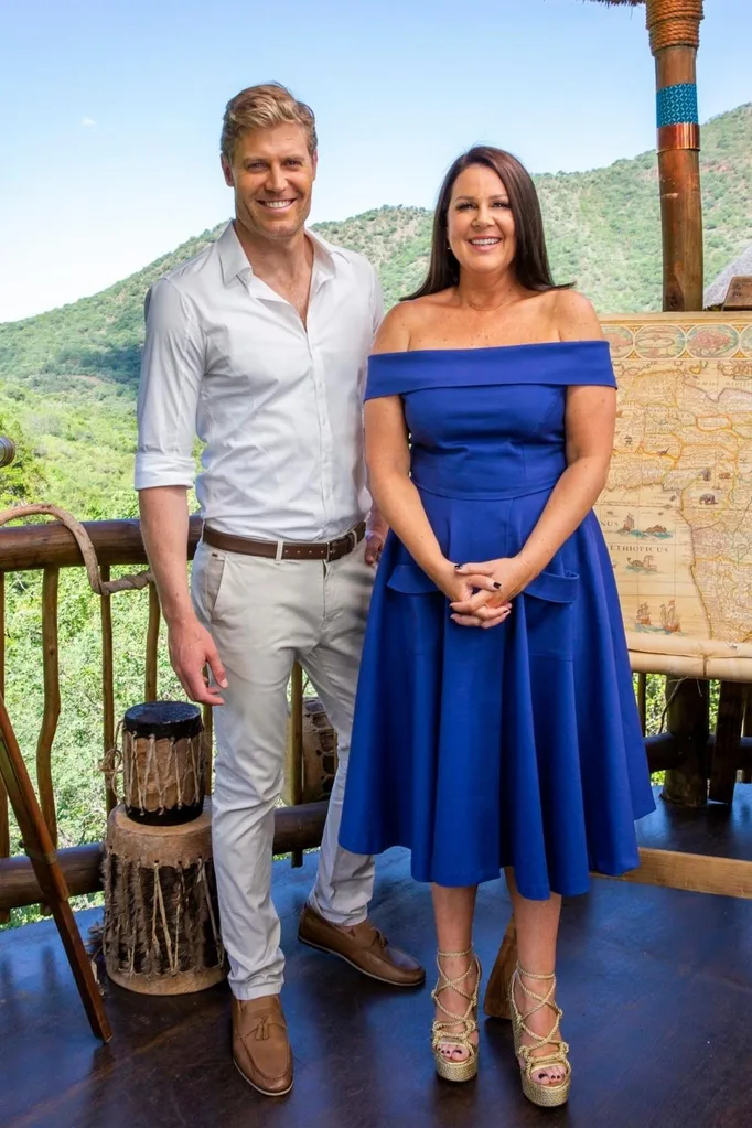 julia morris chris brown im a celebrity