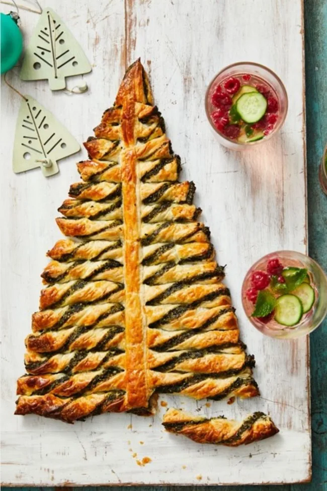 Spinach and Feta Christmas Tree