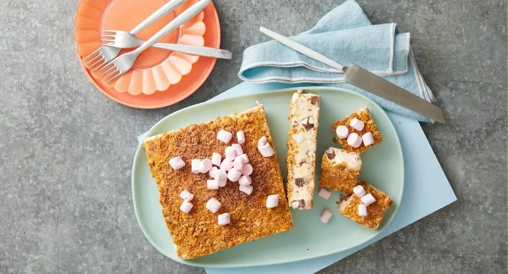 Rocky Road Ice-Cream Slice Recipe | New Idea