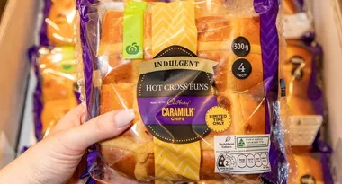 Caramilk Indulgent Hot Cross Buns have officially arrived