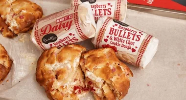 You can now bake your White Chocolate Raspberry Bullets into cookies