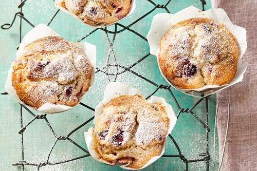 Raspberry, Coconut and White Choc Muffins Recipe | New Idea