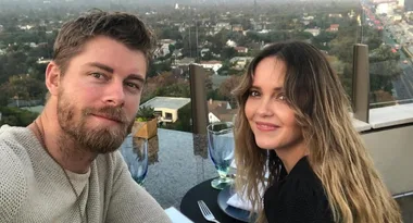 Rebecca Breeds and Luke Mitchell welcome first child