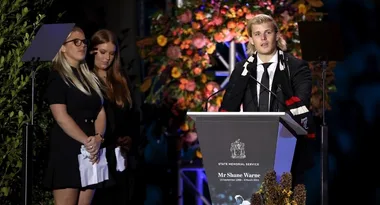 Brooke, Jackson and Summer honour their dad Shane Warne at his state memorial service