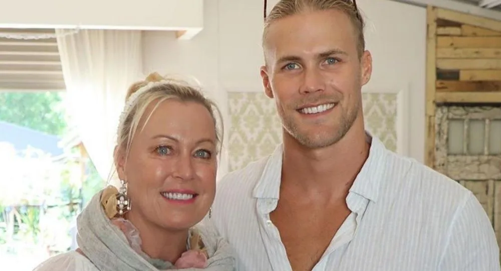 Lisa Curry and son Jett Kenny