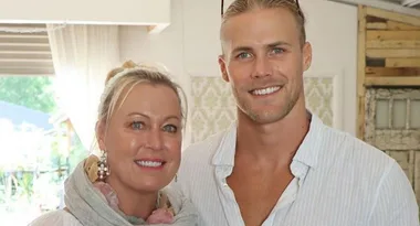 Lisa Curry and son Jett Kenny