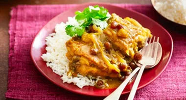 Make like the Brits and try one of their sweet variations on an Indian chicken curry