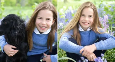 Princess Charlotte is the spitting image of Mum and Dad in sweet birthday portraits