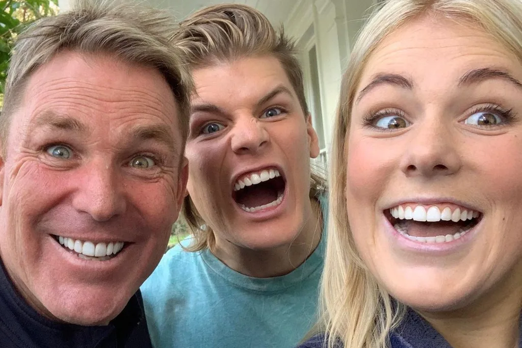 shane warne kids