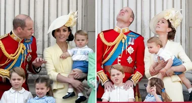 They’re back! Prince George, Princess Charlotte and Prince Louis return to the Palace balcony for Trooping the Colour celebrations