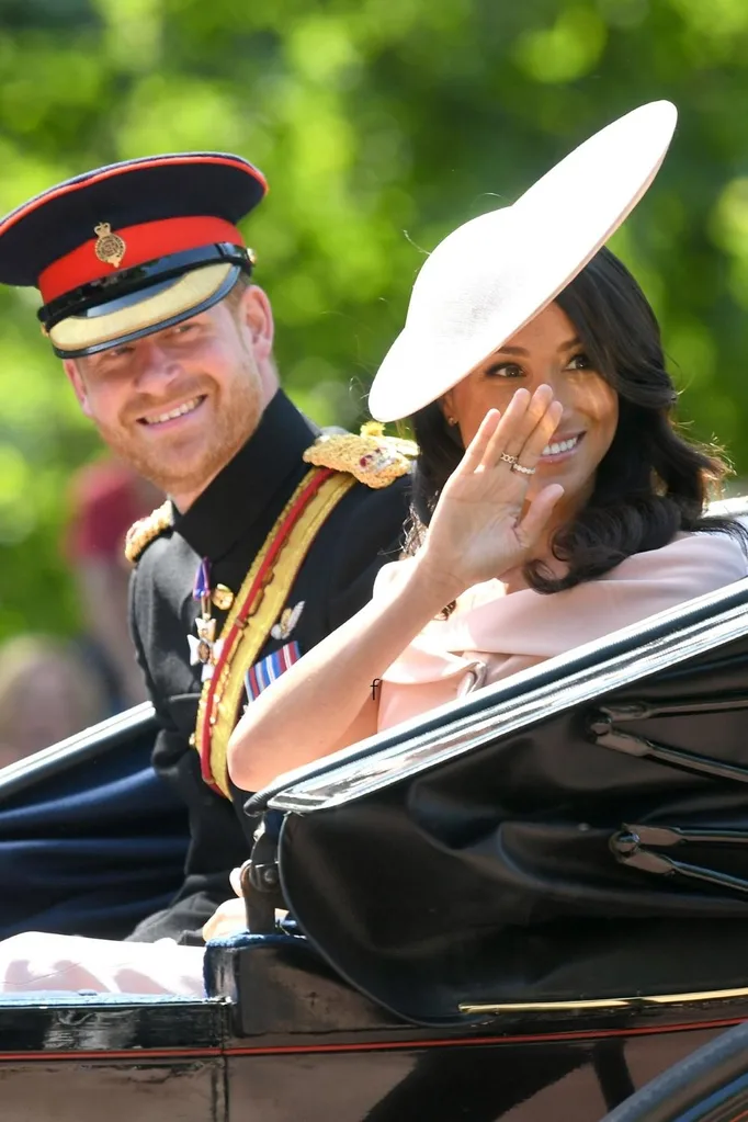 prince harry meghan markle trooping the colour