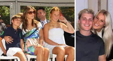 Liz Hurley’s happy reunion with Warnie’s kids