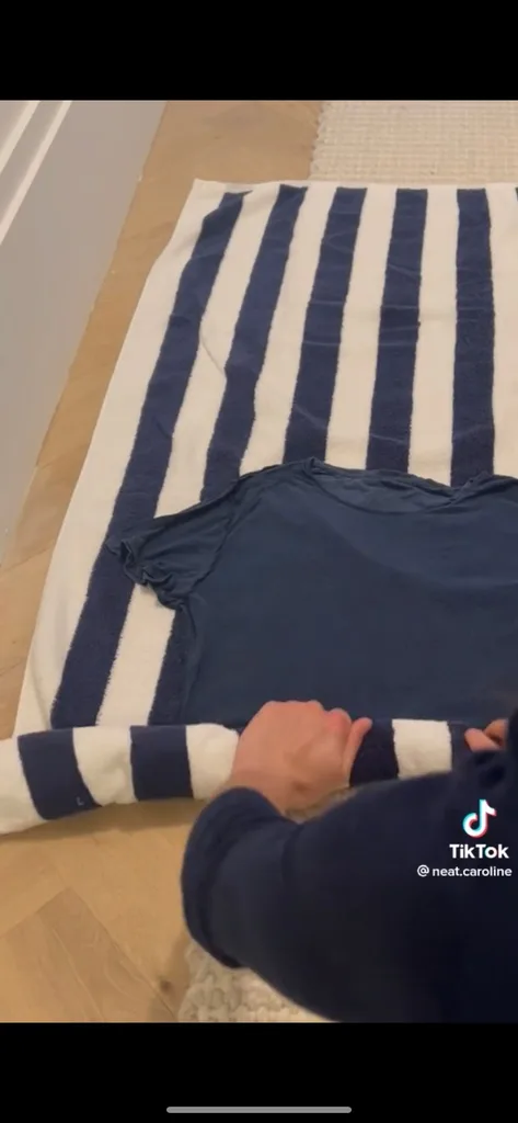 Roll your clothes up like a burrito.