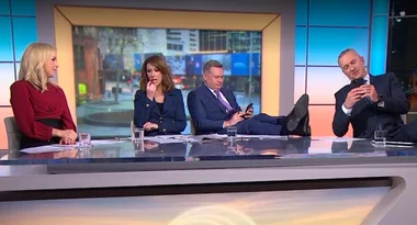 BUSTED! Sunrise hosts caught slacking off live on air