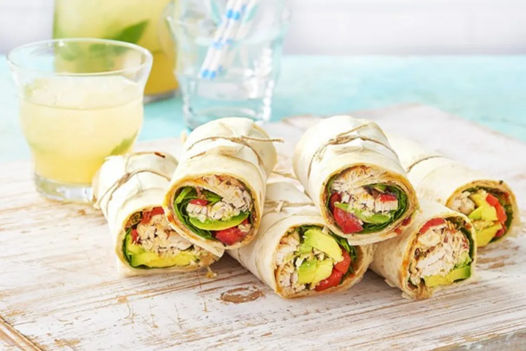 Italian turkey avocado wraps