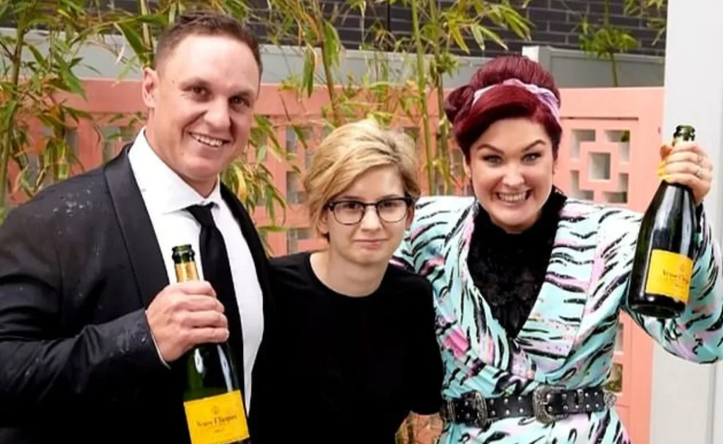 Emese with Jimmy and Tam