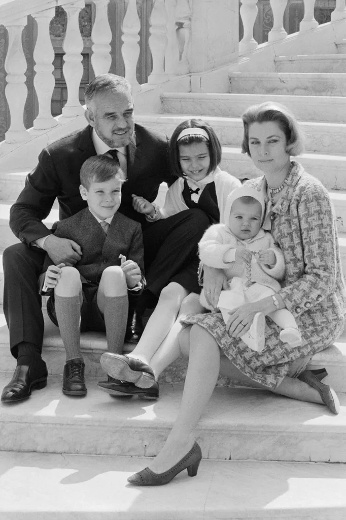 Prince Rainier, Grace Kelly and their children