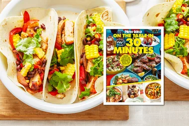 Pork Fajitas with Lime Black Bean Salsa