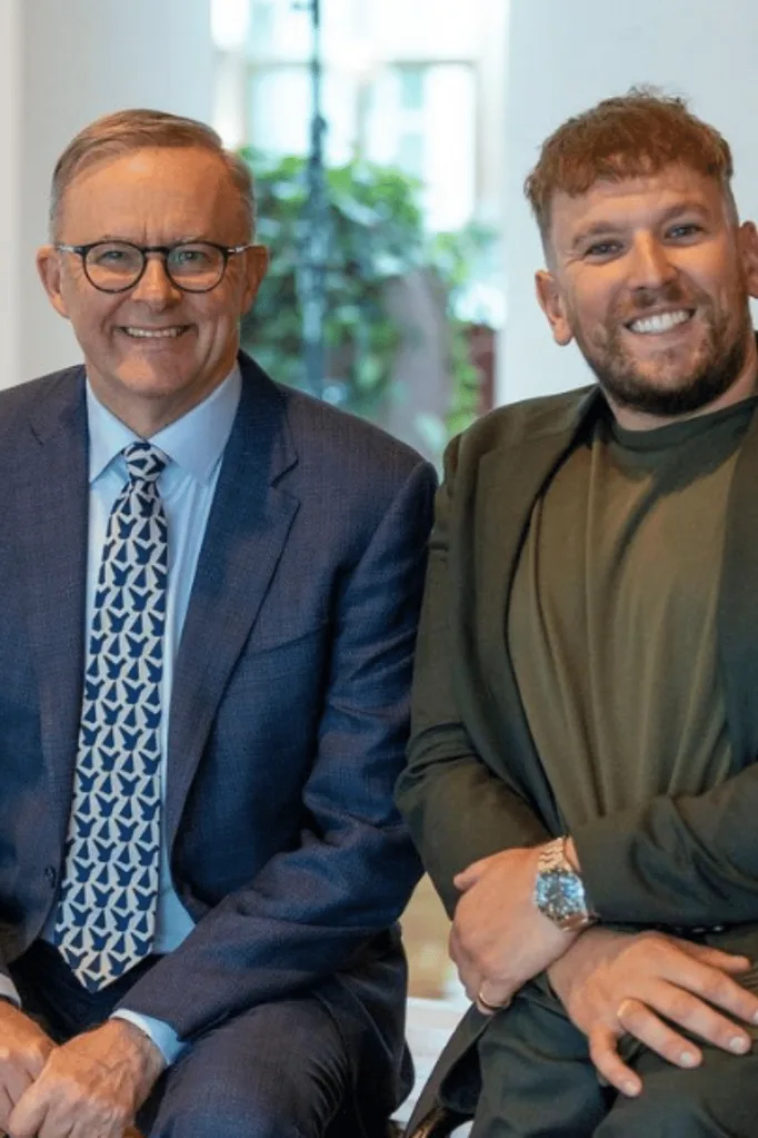 Dylan Alcott and PM