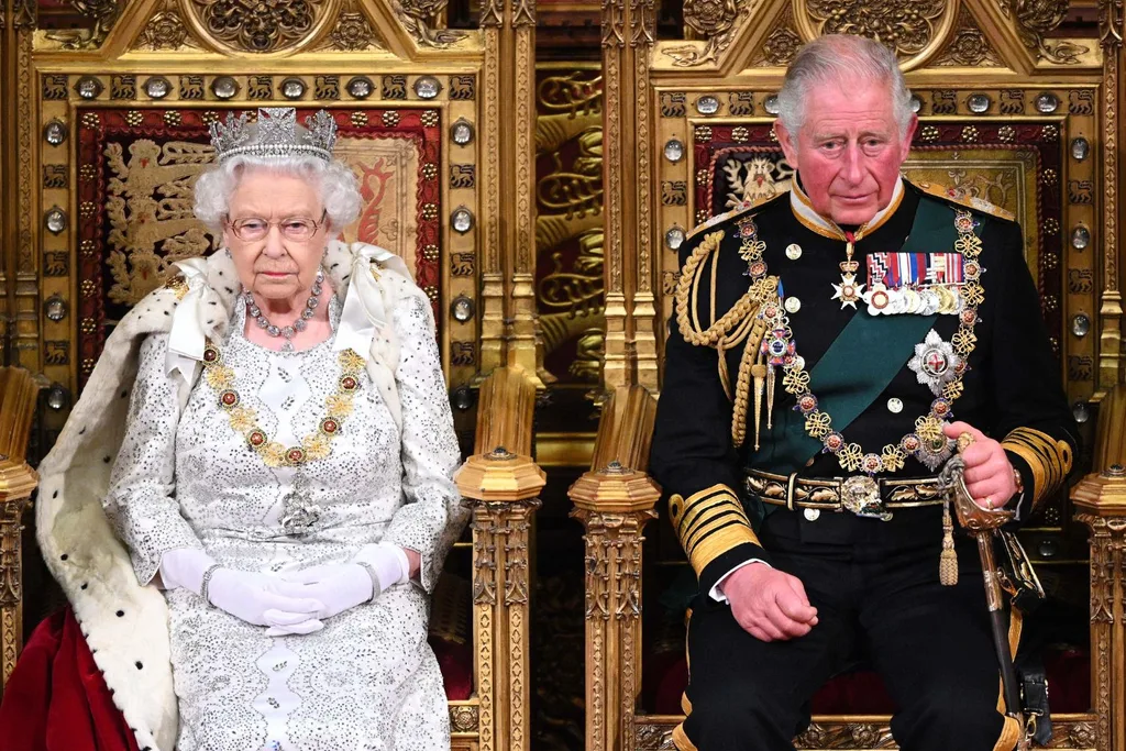 Queen Elizabeth with King Charles