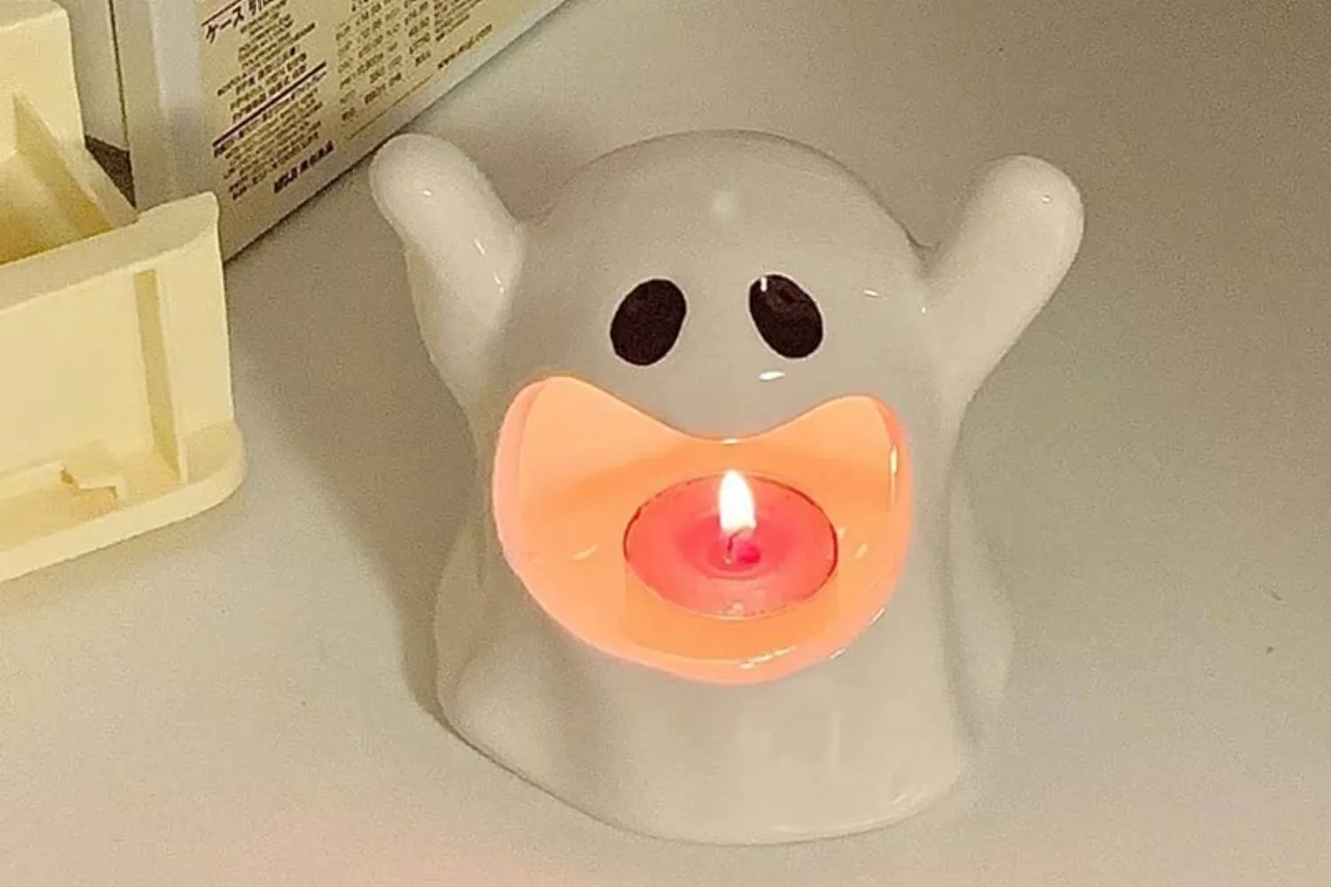 ghost-ceramic-candle-holder