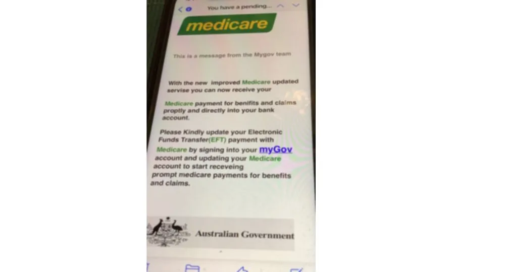 A Medicare scam is prompting recipients to update their payment details to receive benefits.