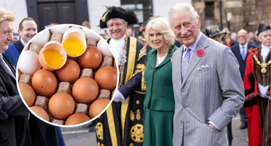 Protester throws eggs at King Charles and Queen Camilla during latest royal outing