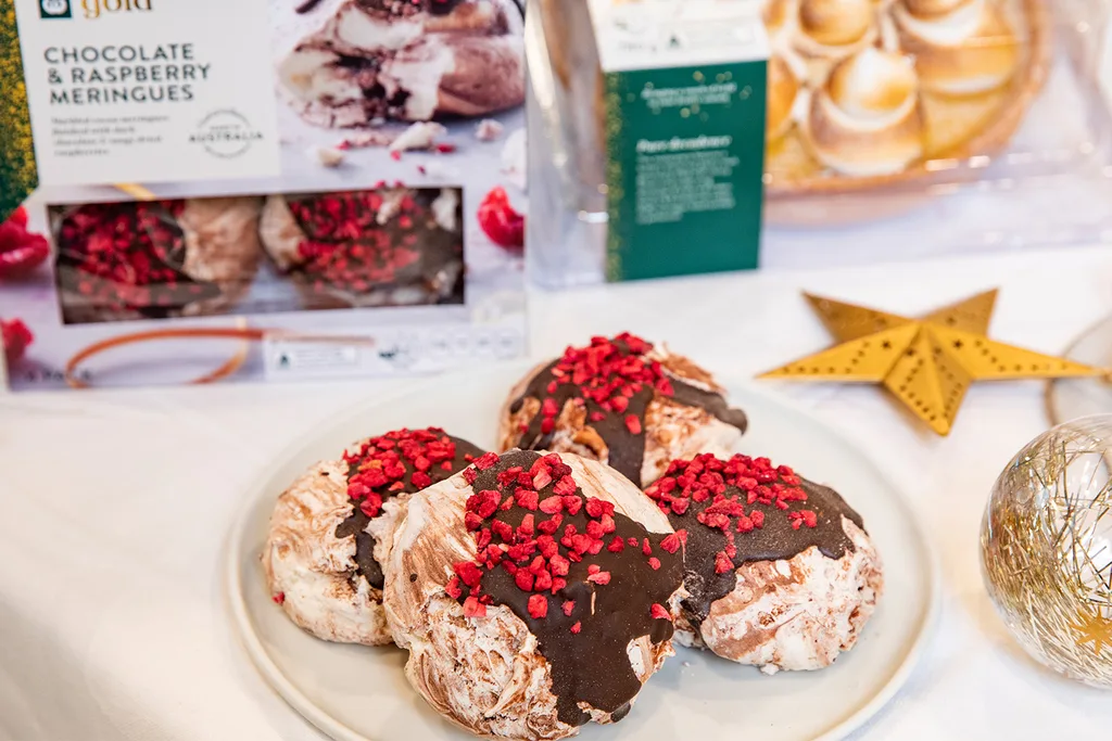 woolworths chocolate and raspberry meringues
