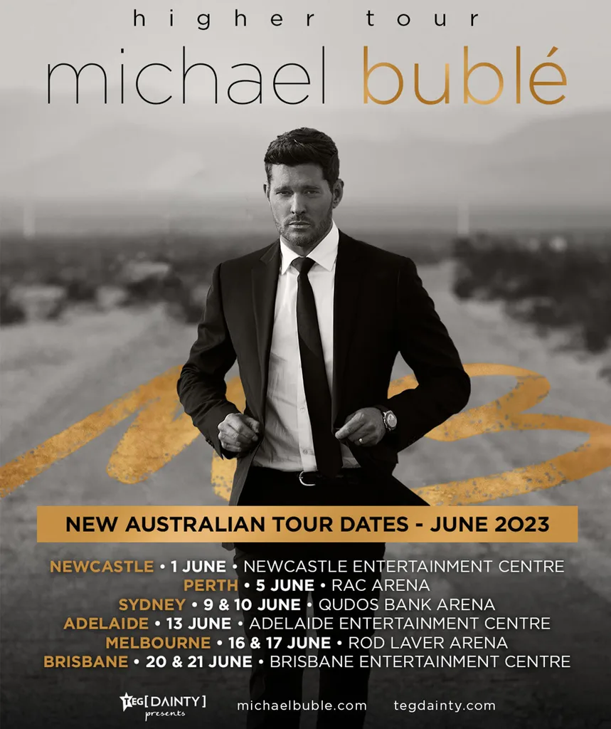 michael buble australian tour dates