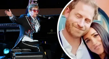 Prince Harry shares special nod to Princess Diana as he and Meghan Markle pay tribute to Elton John