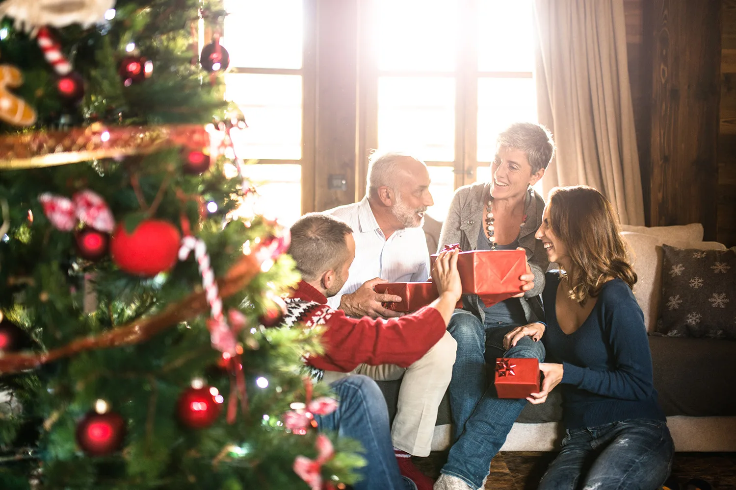 family at christmas