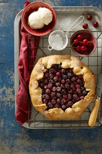 Rustic cherry galette: an easy, yummy dessert!