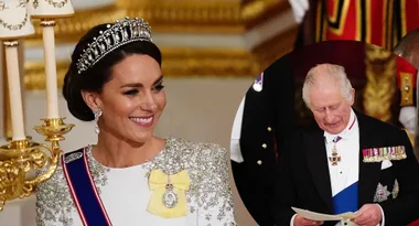 Kate Middleton loses her composure during King Charles’ state banquet speech