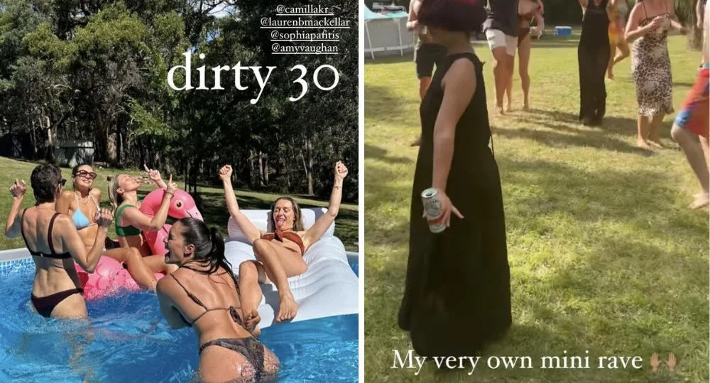 Olympia Bellchambers and her friends