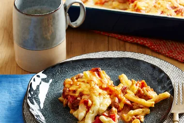 Chorizo and Capsicum Pasta Bake