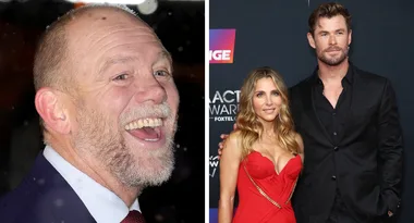 Mike Tindall gets cosy with Chris Hemsworth&rsquo;s wife Elsa Pataky