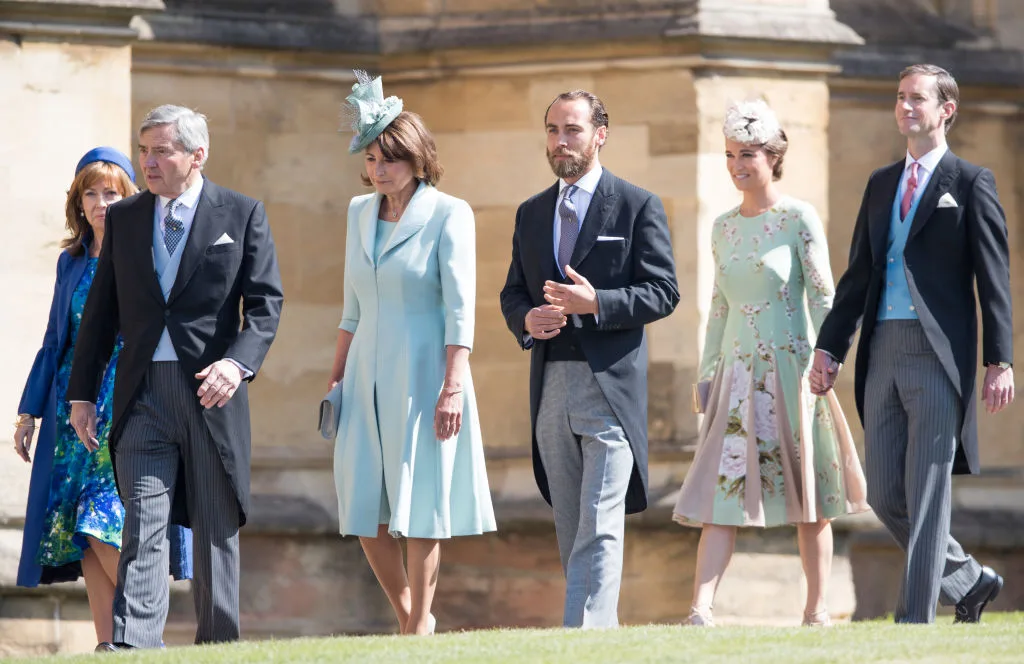 Michael Middleton, Carole Middleton, James Middleton, Pippa Middleton and James Matthews