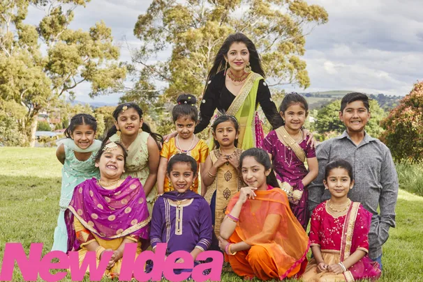 Pooja with her students
