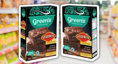 Green’s release Vegemite Choc Chunk Brownies!