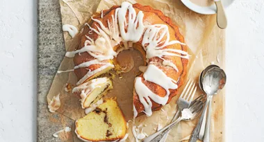 Cinnamon pecan ripple cake