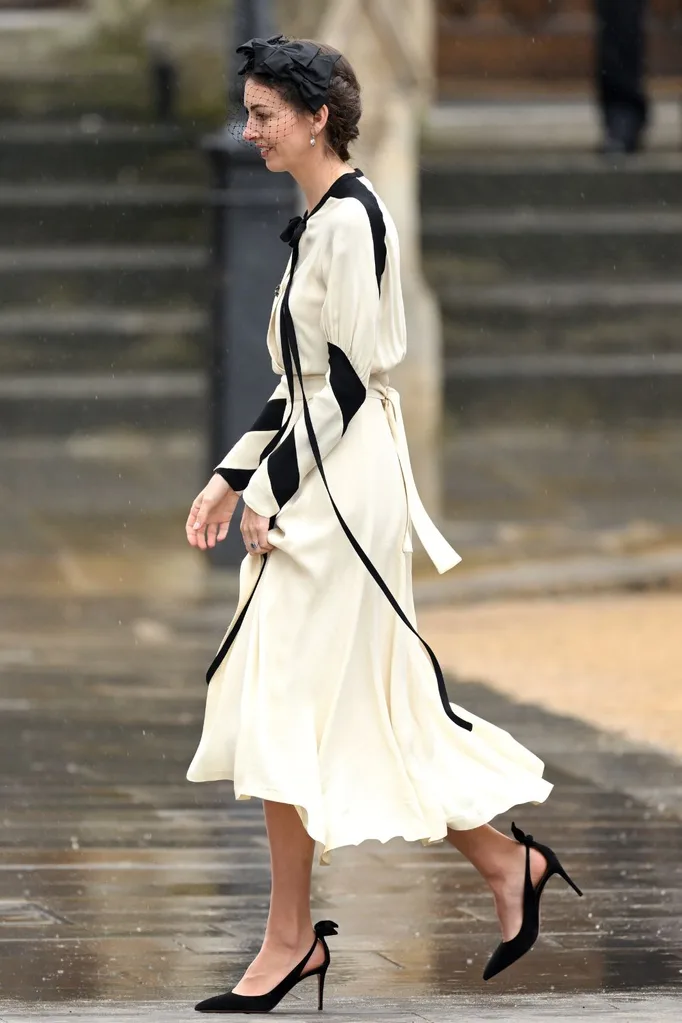Rose Hanbury arrives at the coronation of King Charles III.